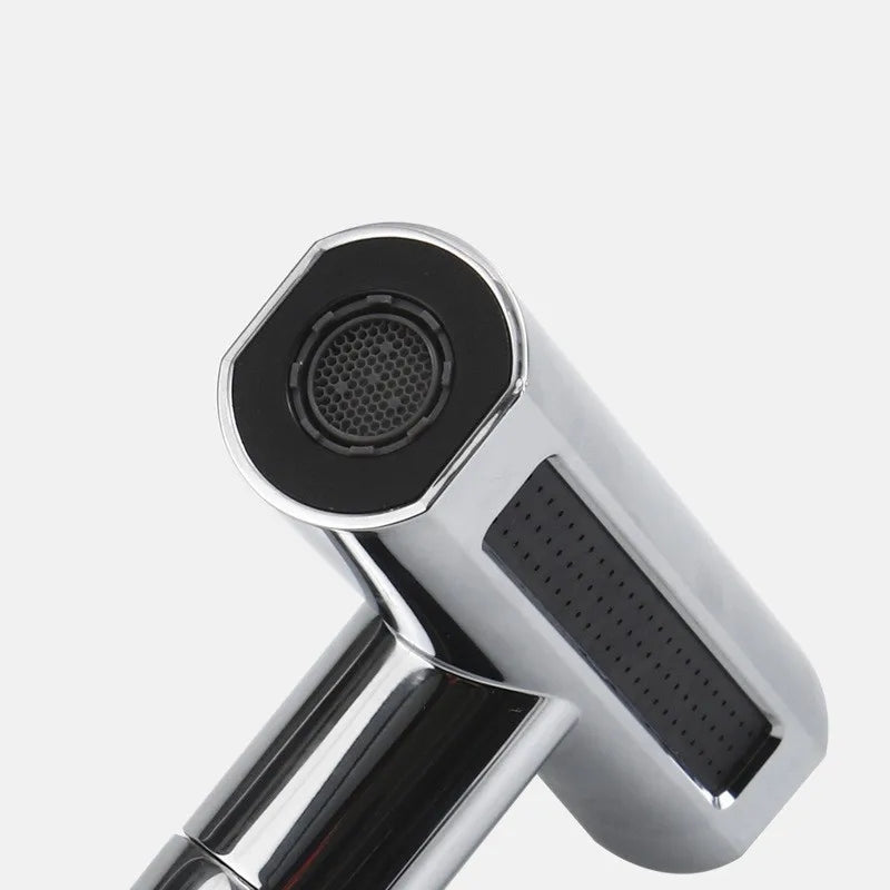 Pressurized kitchen sink waterfall faucet