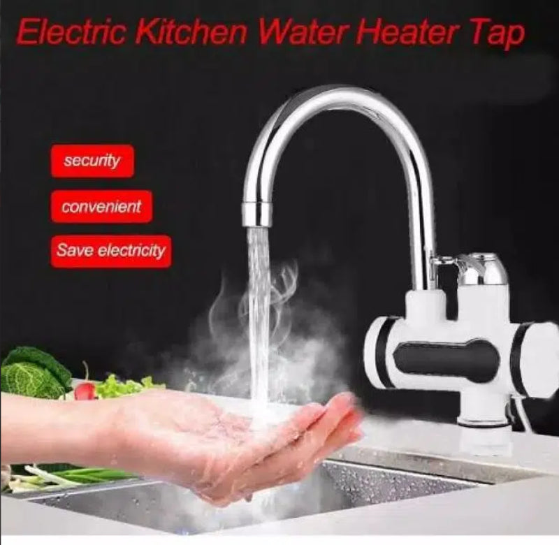 Instant water electric geyser with temp control and display