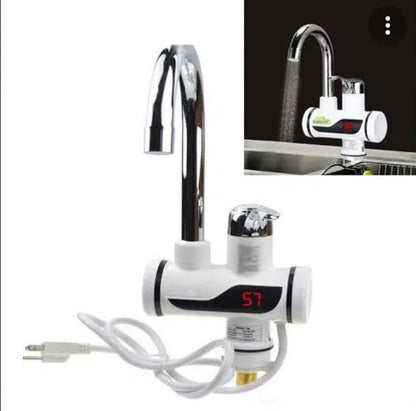 Instant water electric geyser with temp control and display
