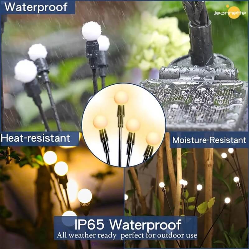 Solar dancing fireflies water proof lights ---pack of two