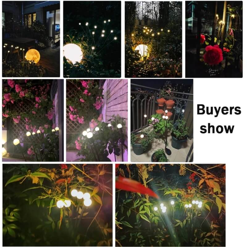 Solar dancing fireflies water proof lights ---pack of two