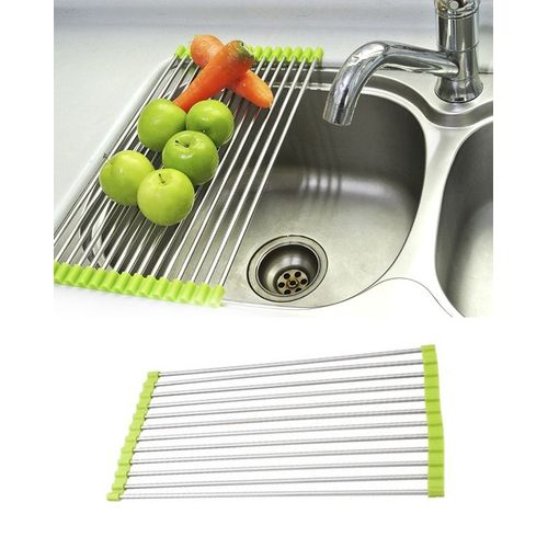 Stainless steel folding drain leachate rack