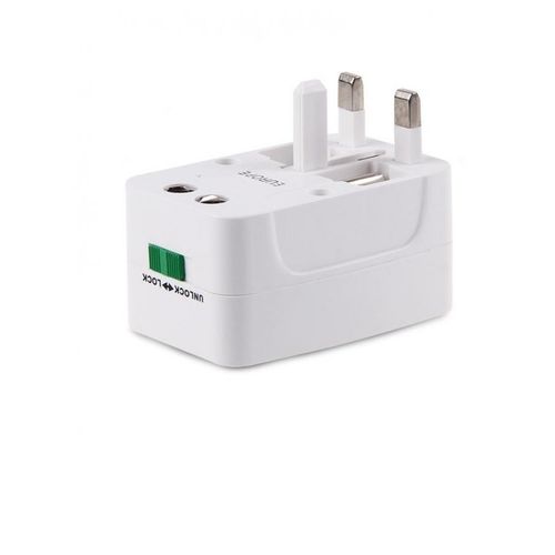 Universal multi socket for traveling - white