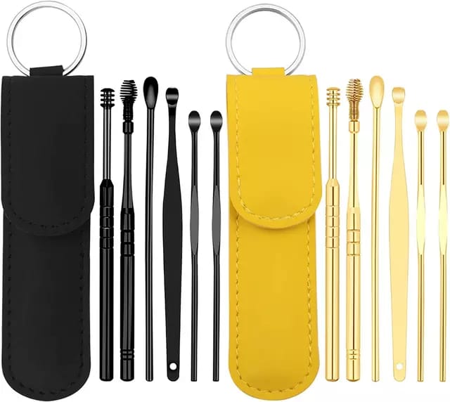 Pack of 3 sets- portable ear scoop set of 6 pieces