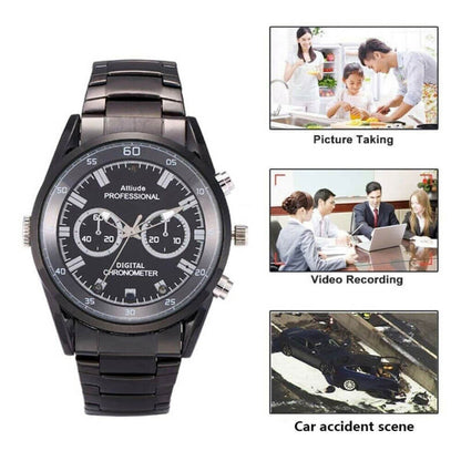 Spy wrist watch cam 1080p 32gb memory