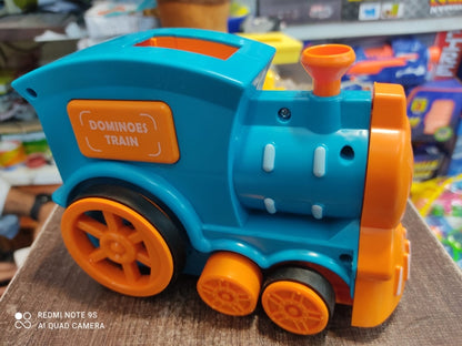 Battery operated dominos train