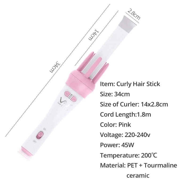 Automatic hair curler rotating rolling iron