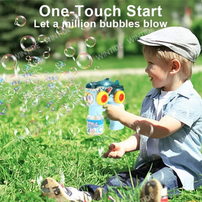 Battery operated Dino Bubble Gun