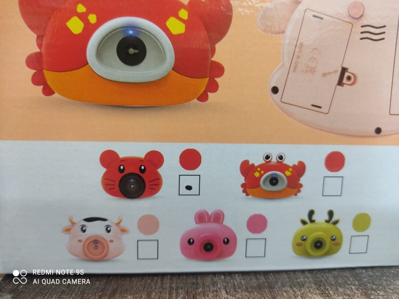 Bubble camera with lights sounds