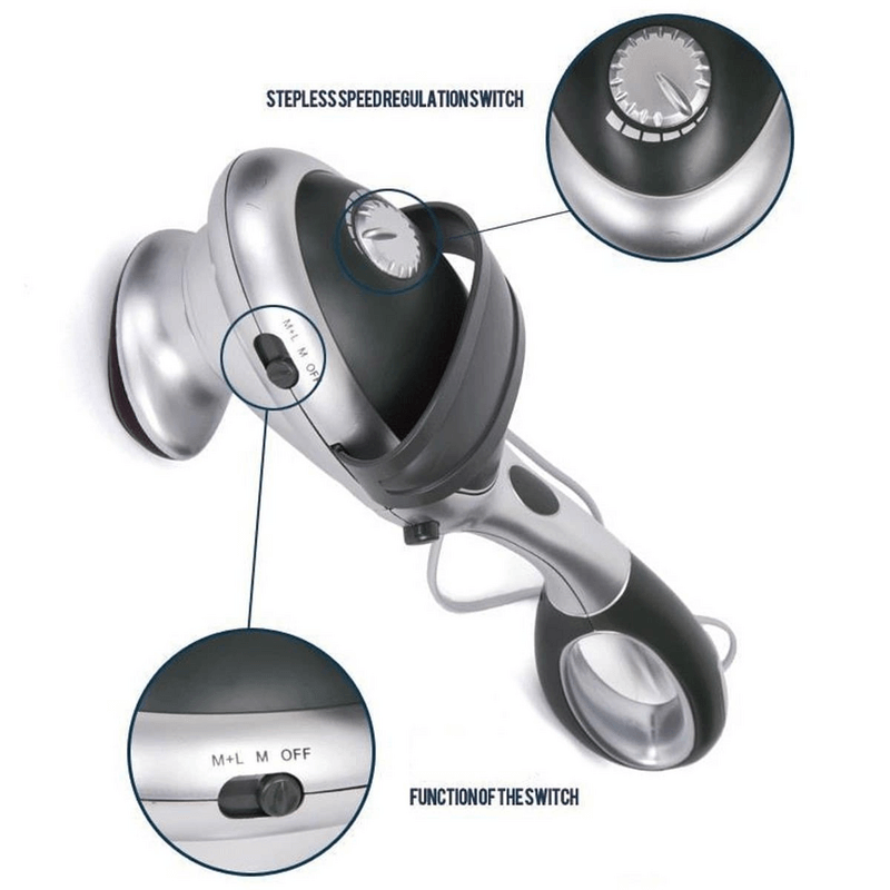 Electric handheld body massager infrared