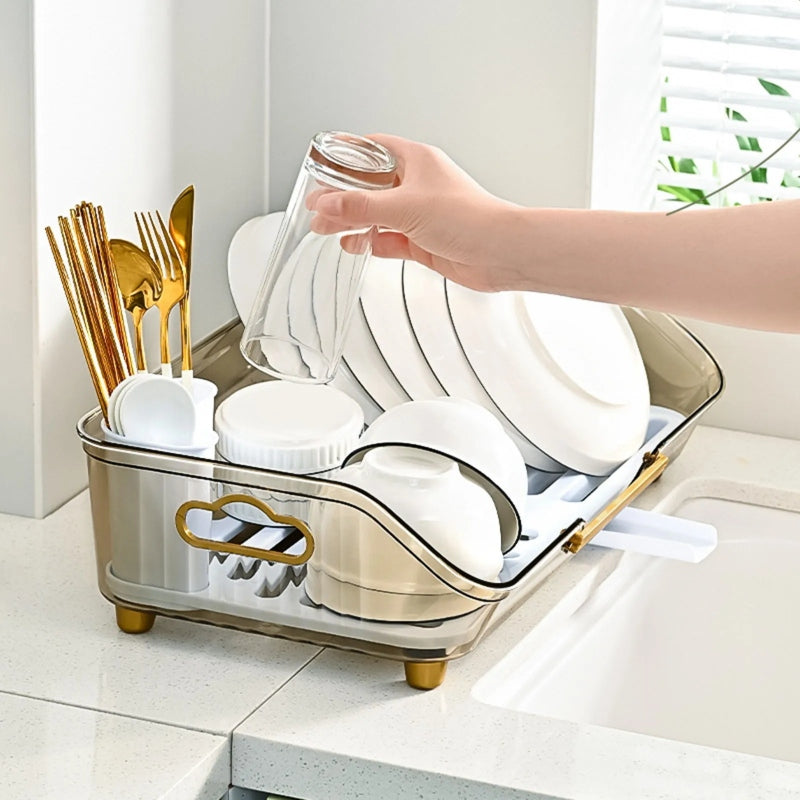 Acrylic Luxury Dish Drain Rack