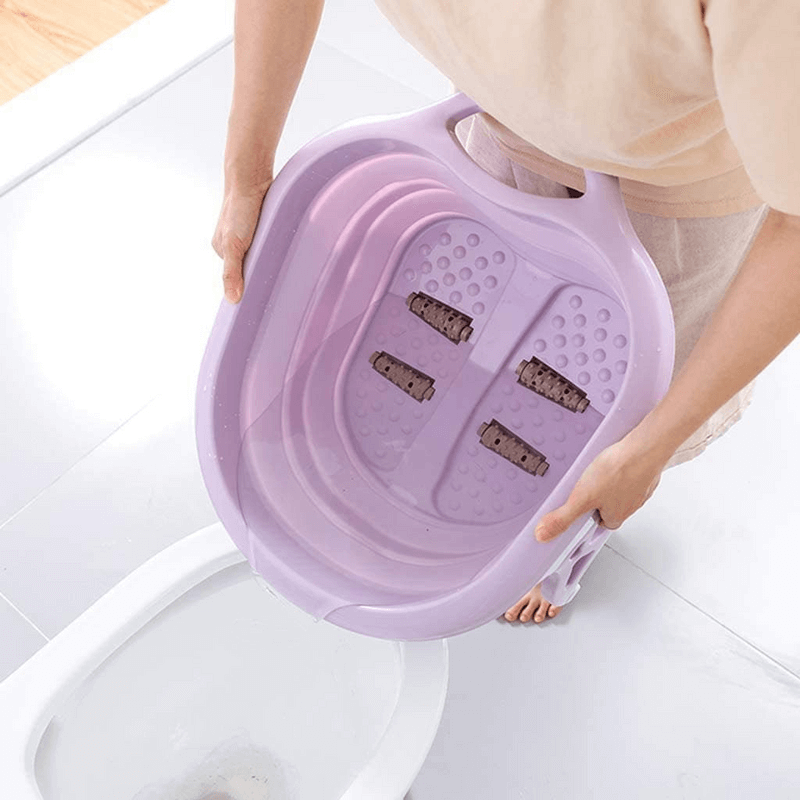 Folding travel foot bath basin feet spa