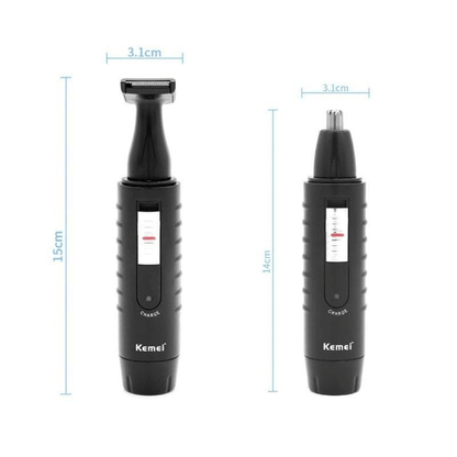 Kemei electric 2 in 1 hair trimmer rechargeable shaver