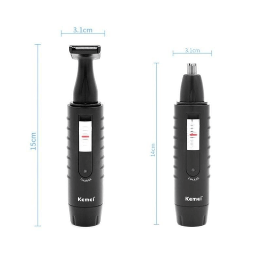 Kemei electric 2 in 1 hair trimmer rechargeable shaver