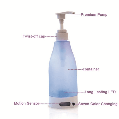 Led colorful induction hand sanitizer dispenser