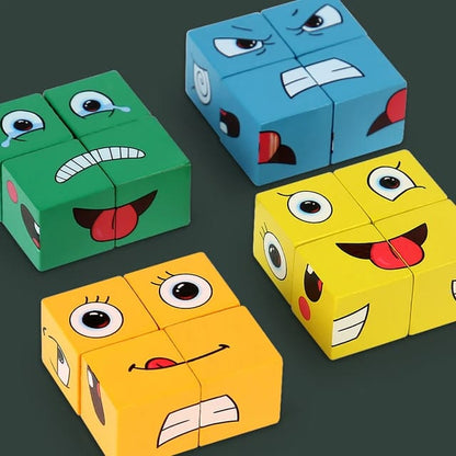 Iq face puzzle toy for children