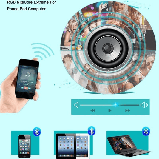 2 in 1 rgb led light and wireless speaker 12w