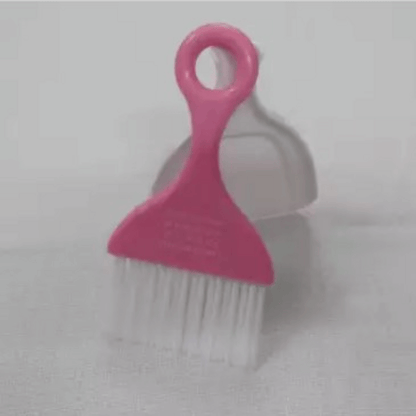 Mini dust pan cleaning brush for car keyboard