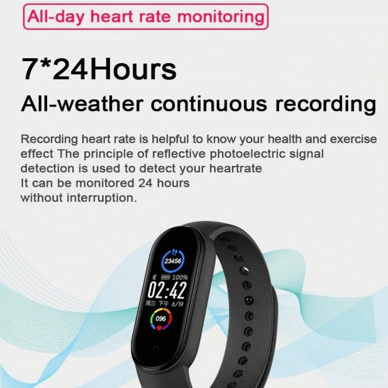 M5 smart watch bluetooth fitness bracelet