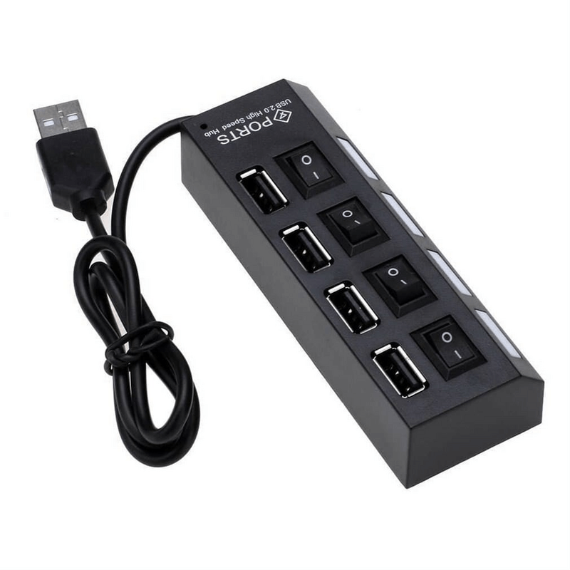 4 port usb 2.0 multi expansion hub with switch