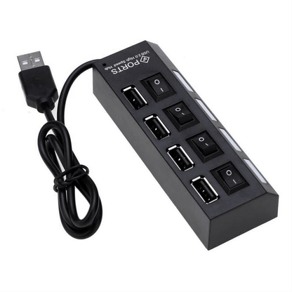 4 port usb 2.0 multi expansion hub with switch