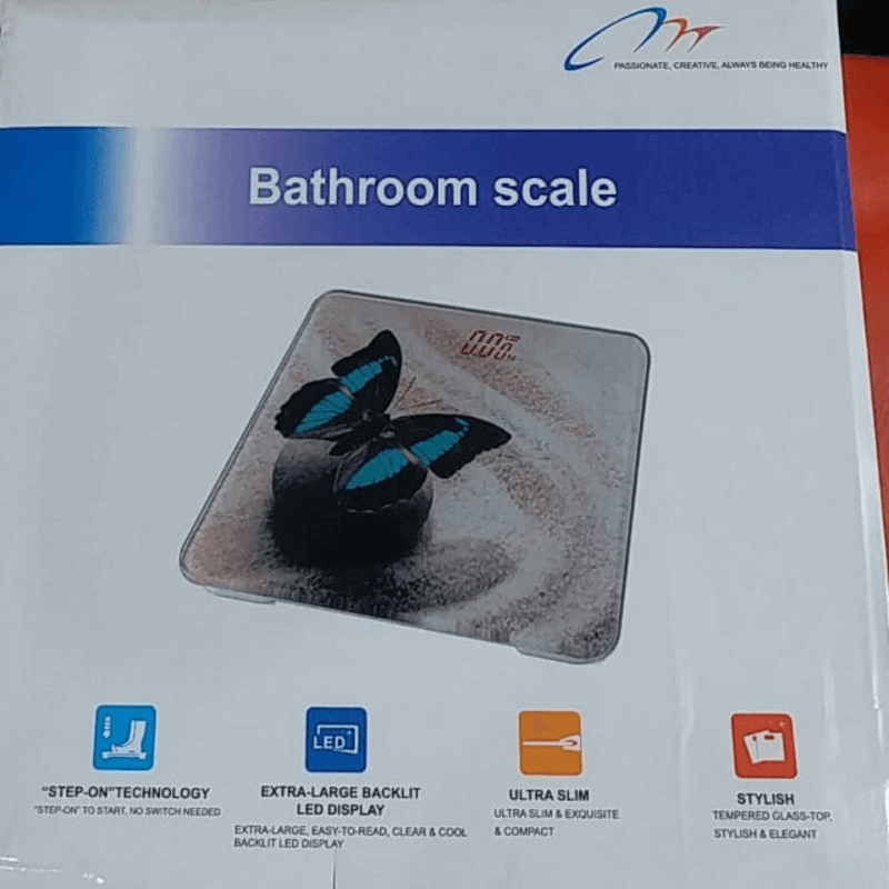 Bathroom digital body weight scale