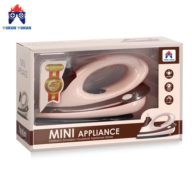 Battery operated iron with spray