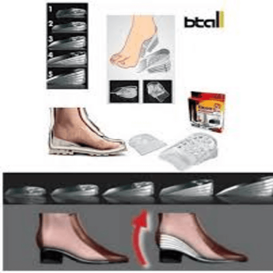Height increasing silicone insoles elevate 5cm al instante 