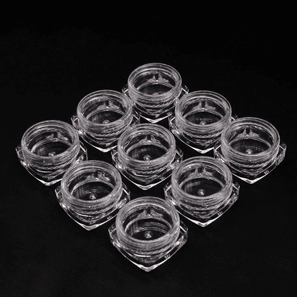 12pcs storage plastic bottle for jewelry cosmetics accessories