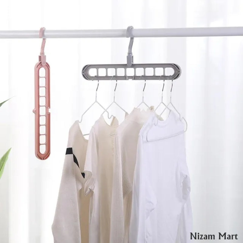 pack of 5 9 Hole Magic Rotating Hanger