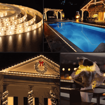 Solar powered strip light