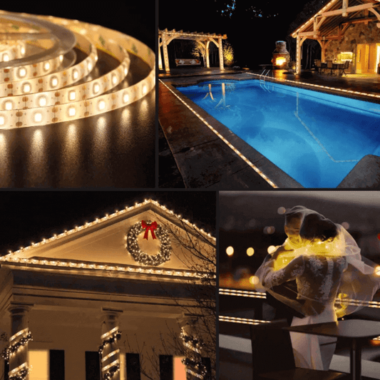 Solar powered strip light