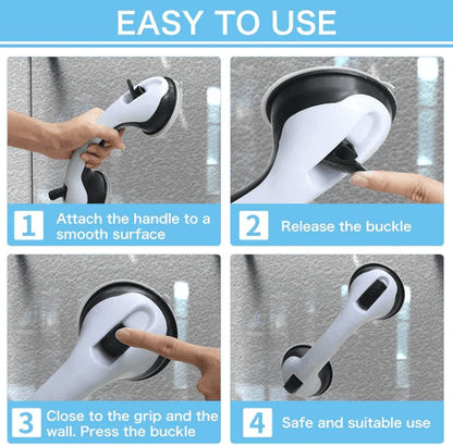 Suction lock helping handle safe grip