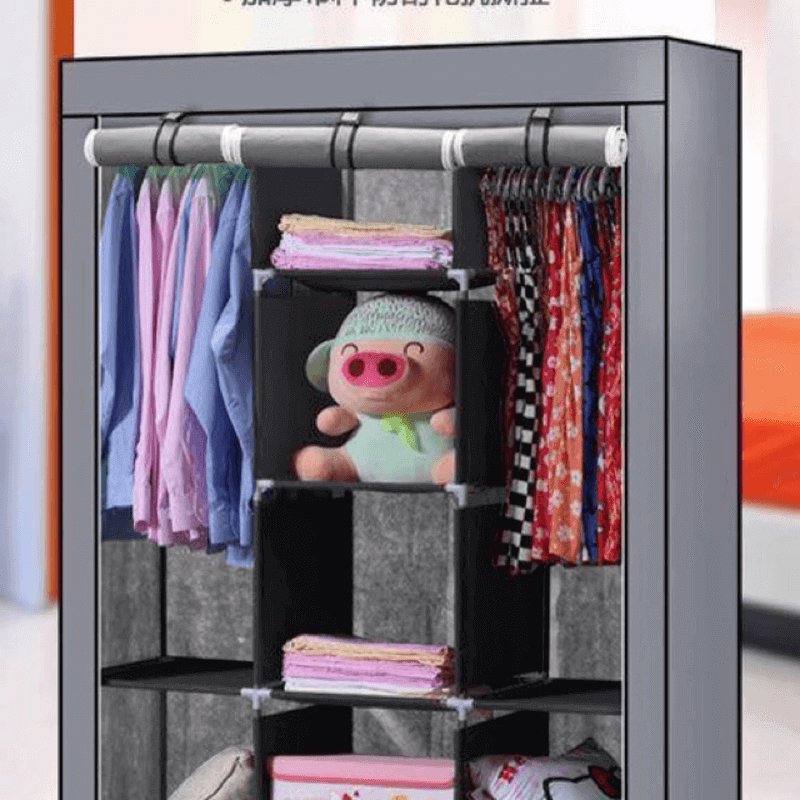 3 layer storage wardrobe foldable shelf rack m 88130