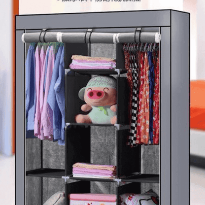 3 layer storage wardrobe foldable shelf rack m 88130