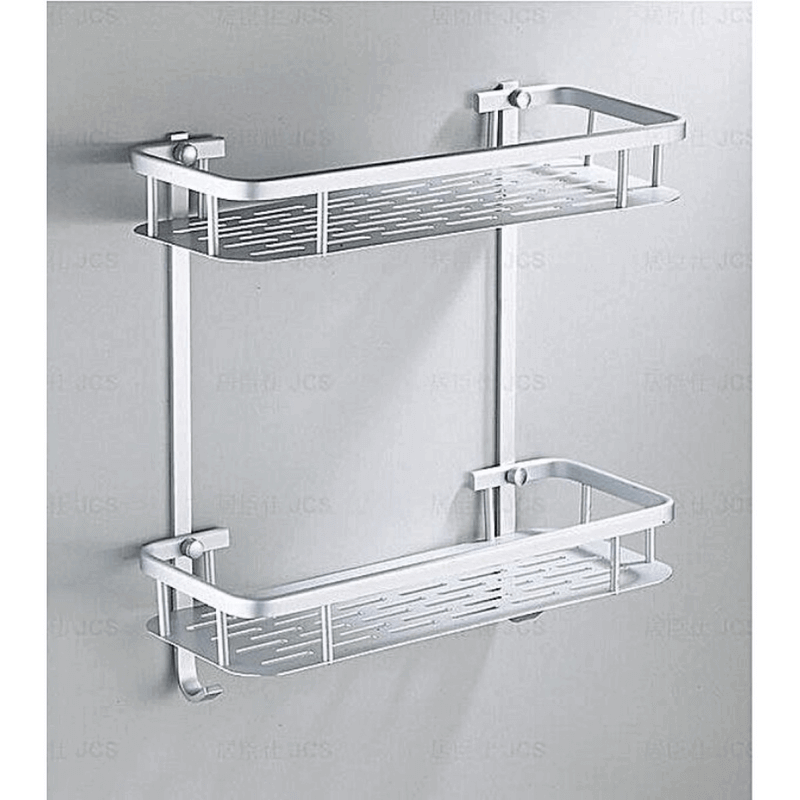 Wall mounted 2 layer aluminum rack