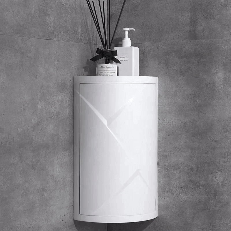 Rotating 360 wall mounted corner shelf 