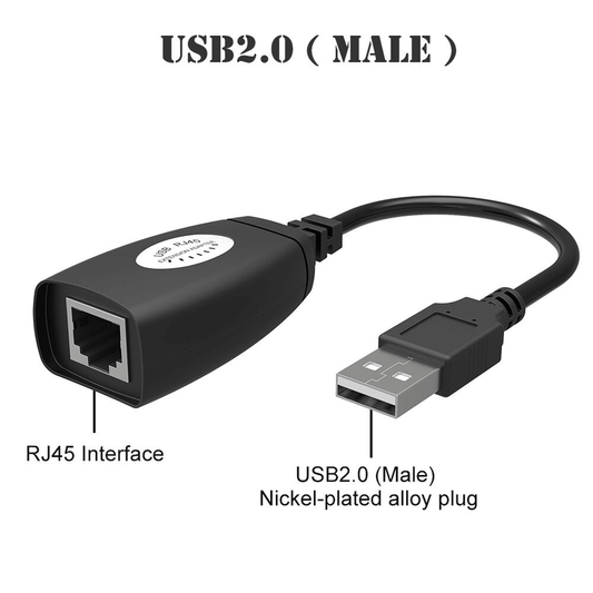Usb over rj45 usb rj45 extender set