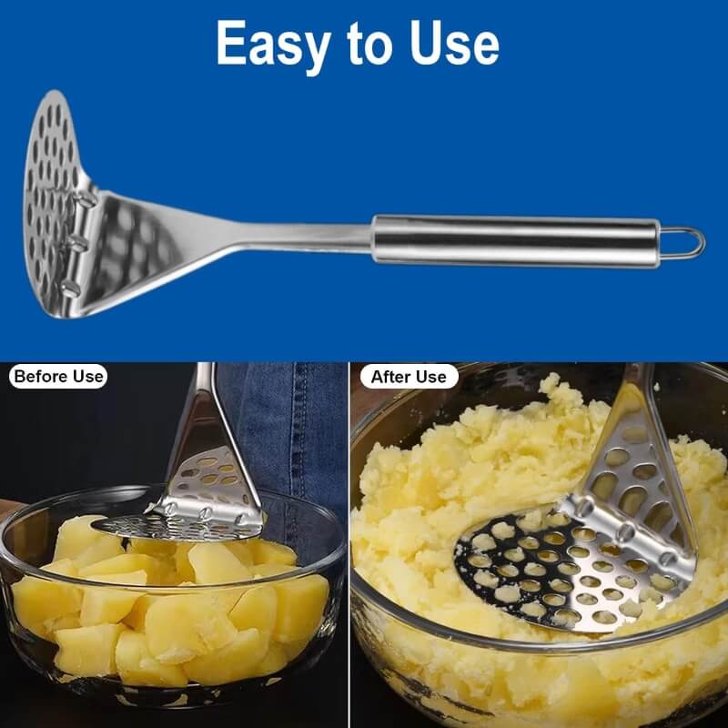 Potato mash press stainless steel masher