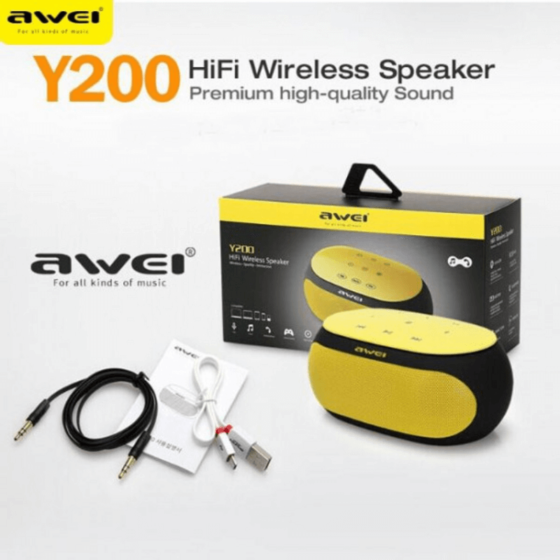 Awei y200 powerful subwoofer bluetooth 3.0 speaker