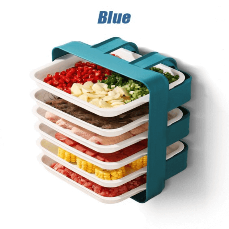 6 tier wall mounted tray kitchen organizer