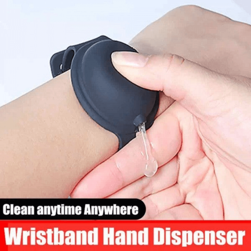Wrist band hand sanitizer dispenser