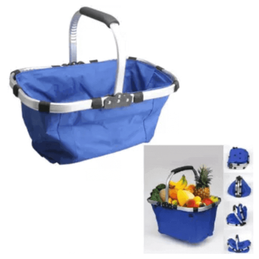 Foldable basket aluminum frame