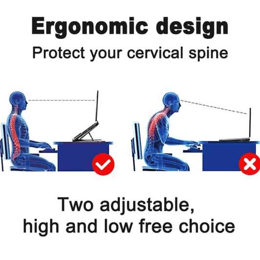 Adjustable laptop stand ergonomic desktop