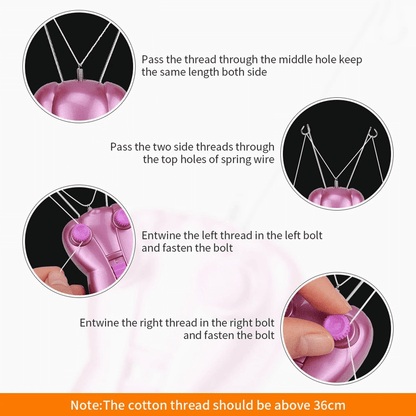 Facial hair remover electric threading tool