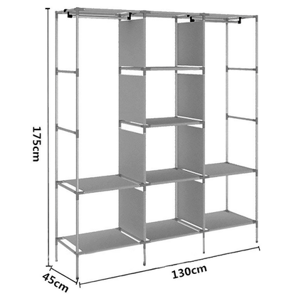 3 layer storage wardrobe foldable shelf rack m 88130
