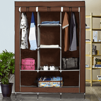 3 layer storage wardrobe foldable shelf rack m 88130