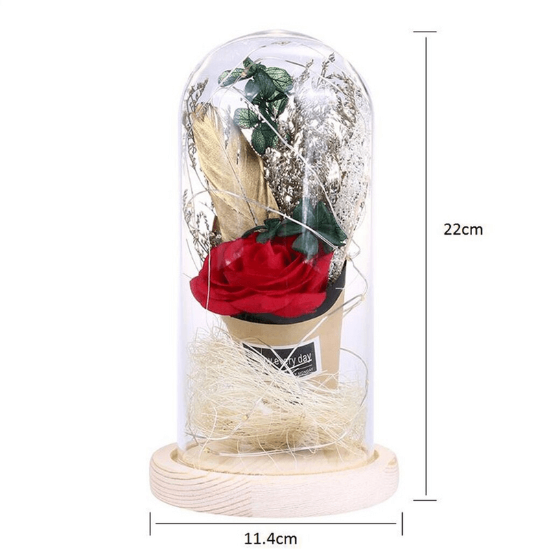 Led night light artificial rose string light