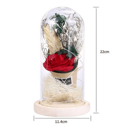 Led night light artificial rose string light