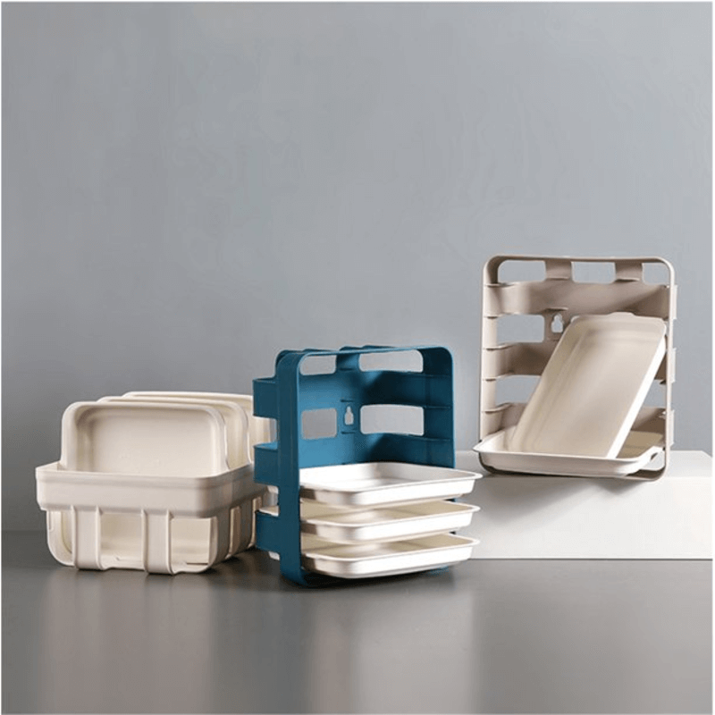 6 tier wall mounted tray kitchen organizer